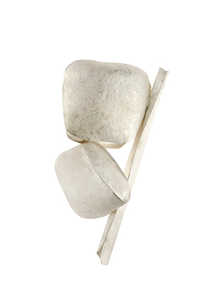 White artifact / Brooch / Yuki Sumiya [contemporary jewellery and object]